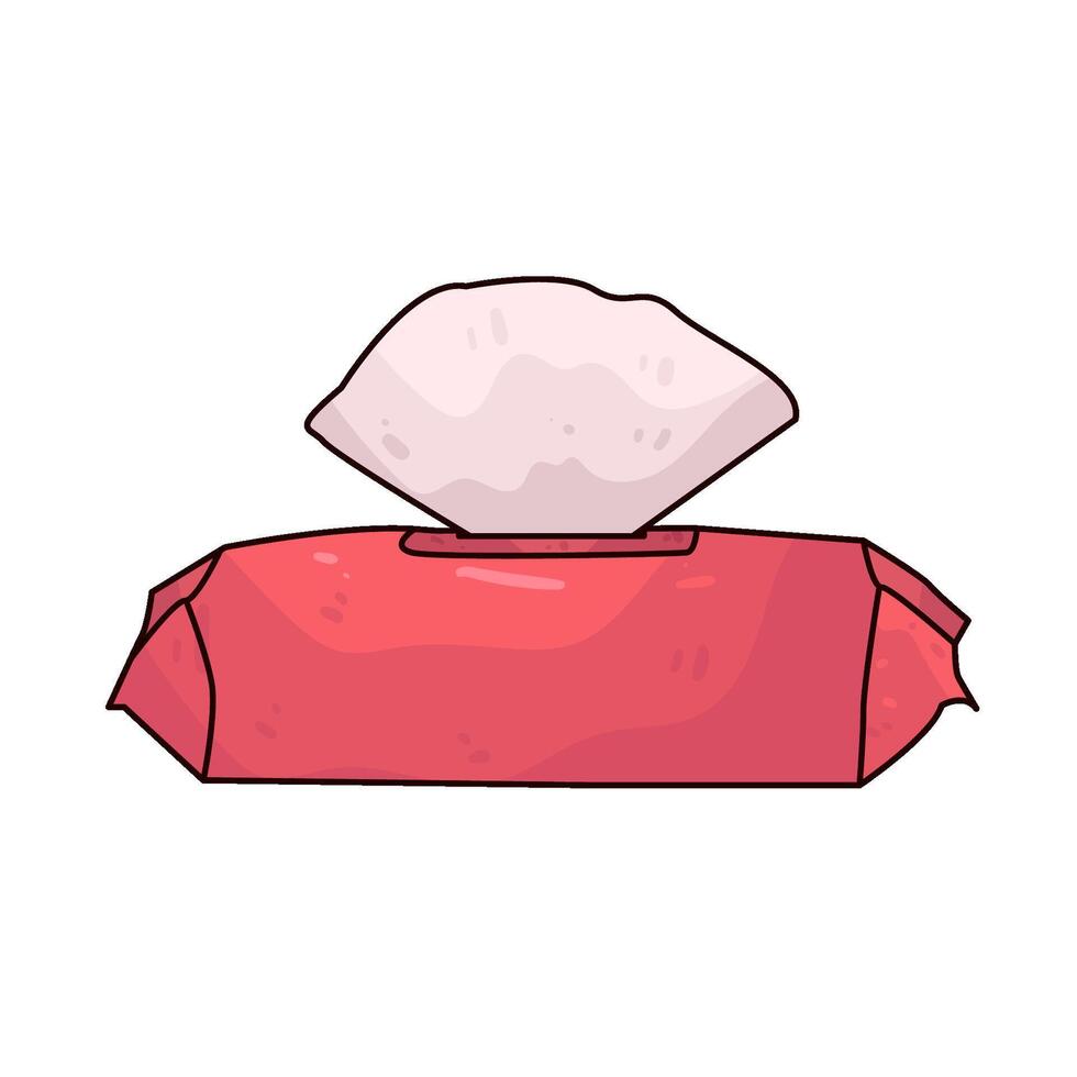 Illustration of wet wipes vector