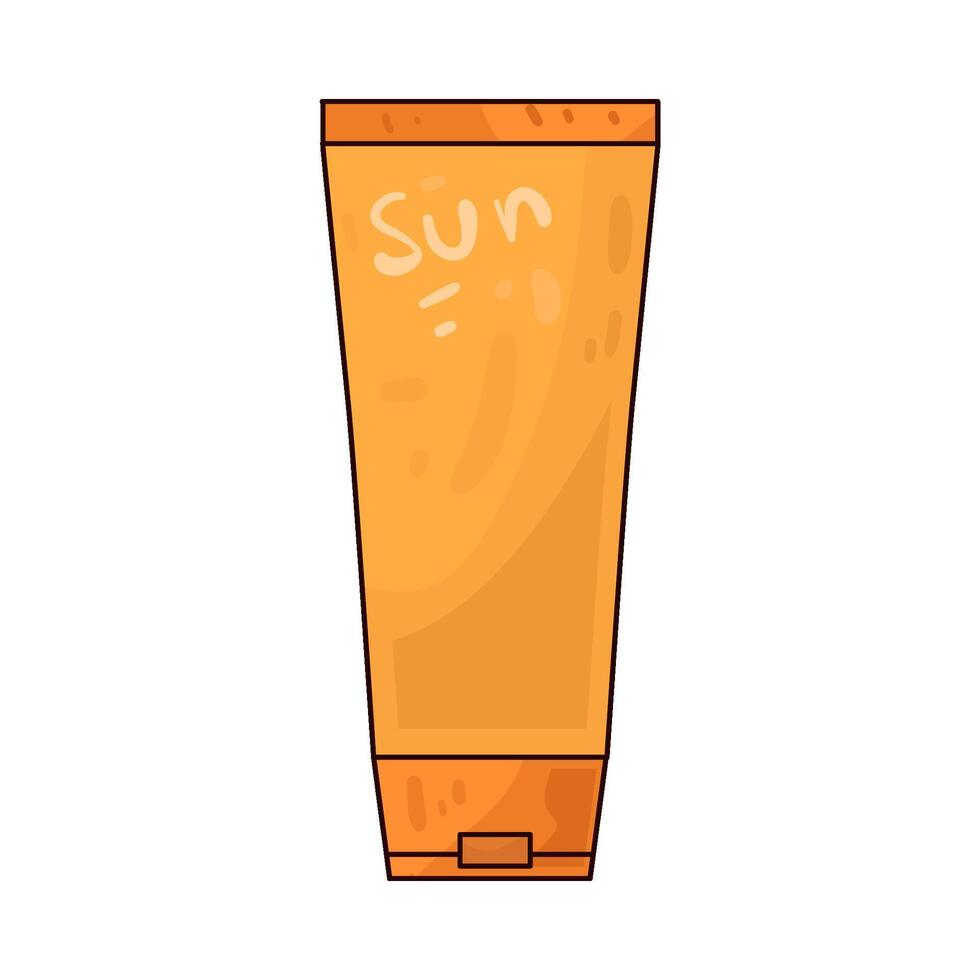 Illustration of Sunscreen vector