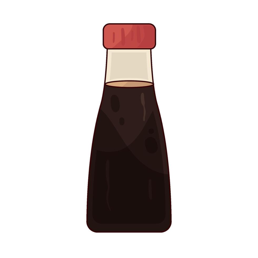 Illustration of soy sauce vector