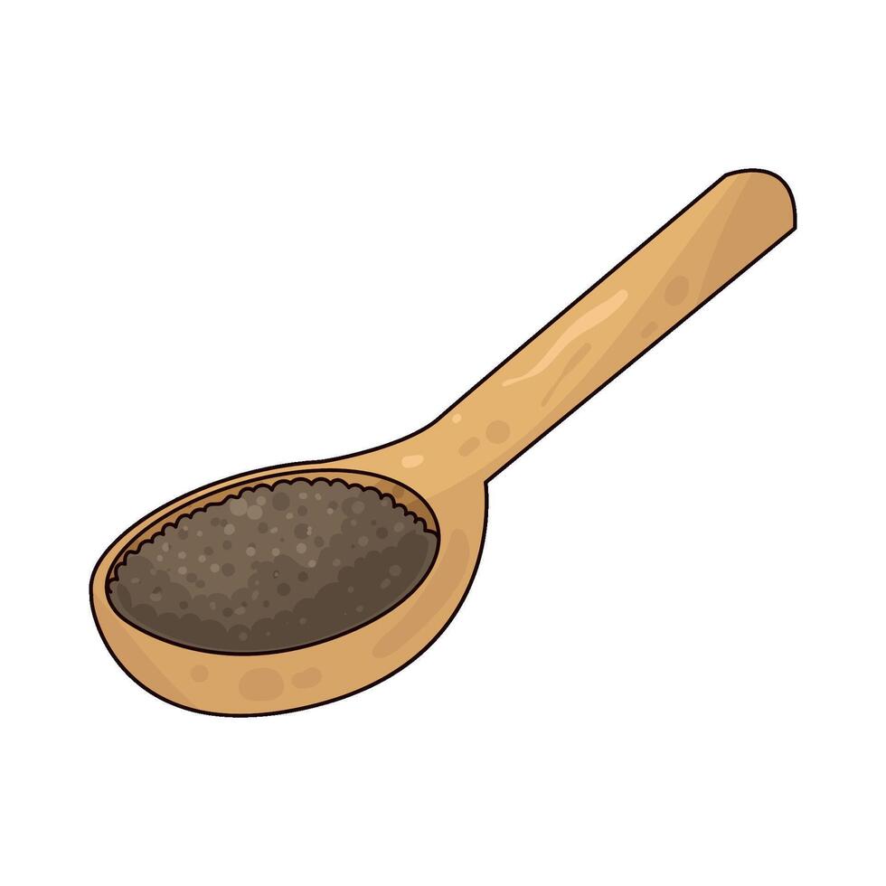Illustration of Chia Seed vector