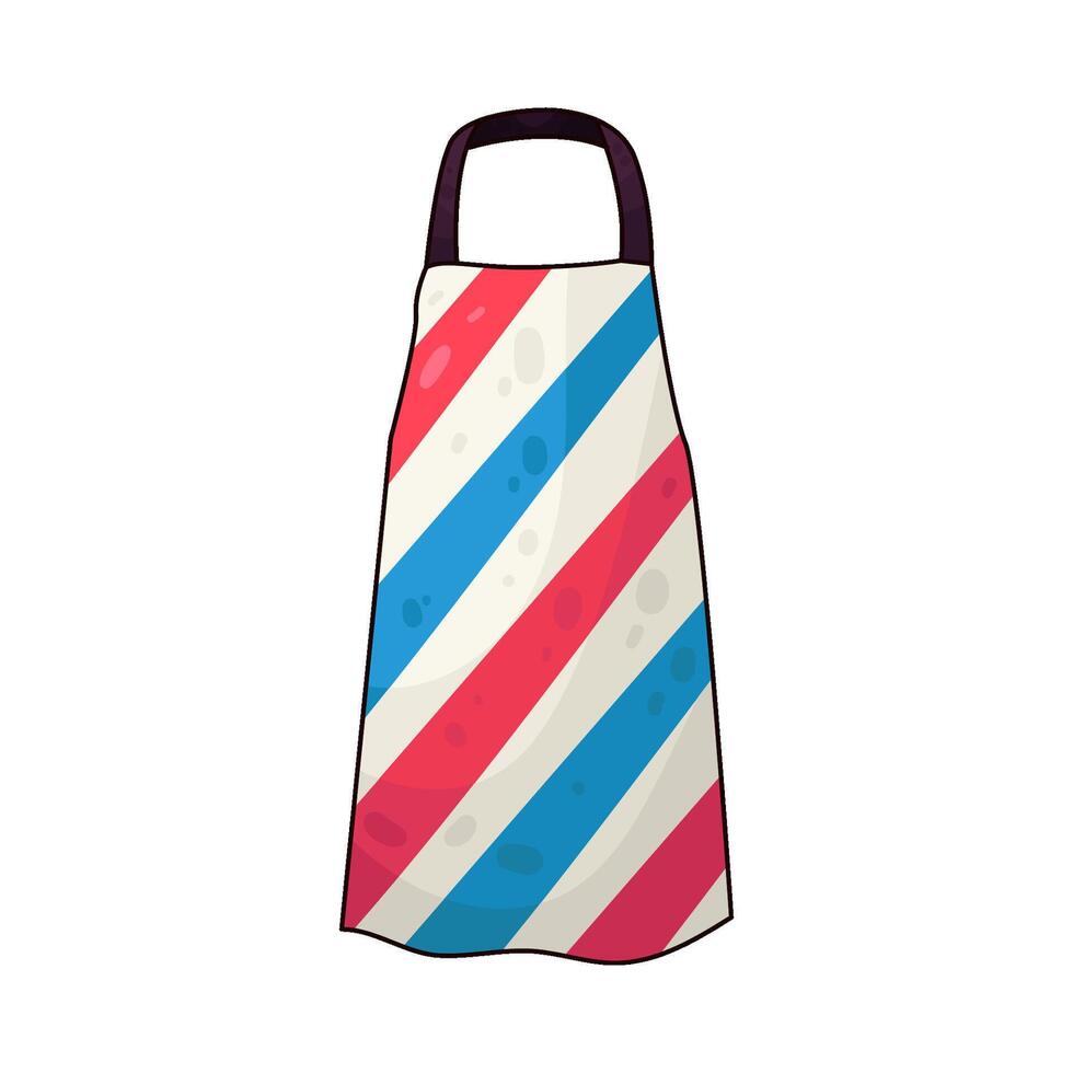 Illustration of barber apron vector