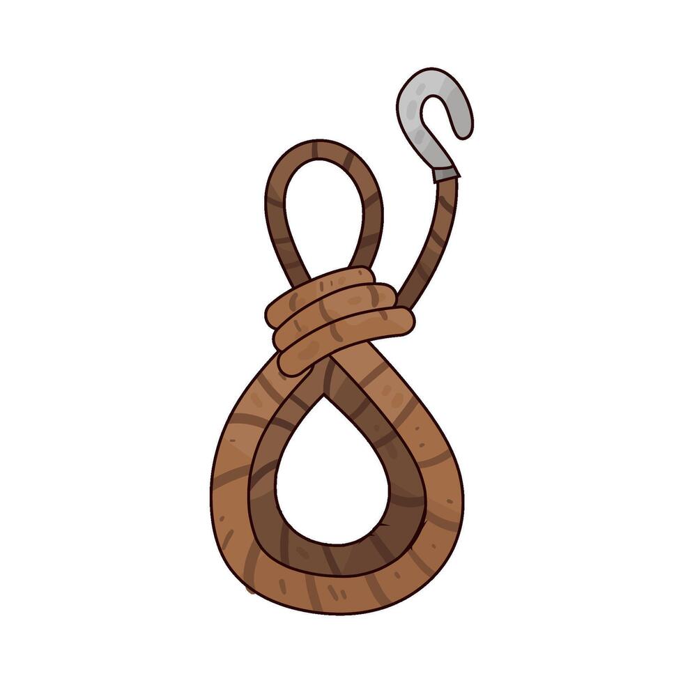 Illustration of Climbing Rope vector