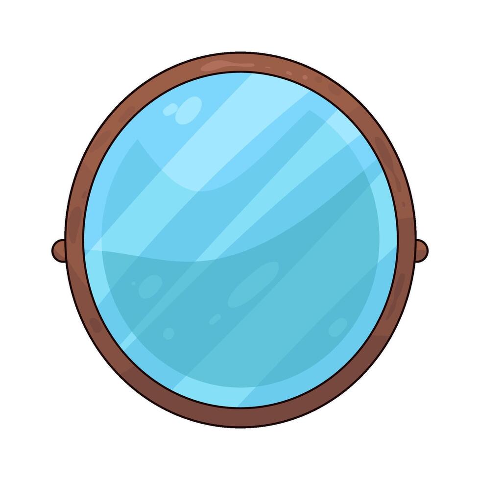 Illustration of mirror vector