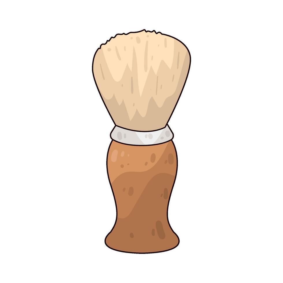 Illustration of shaving brush vector