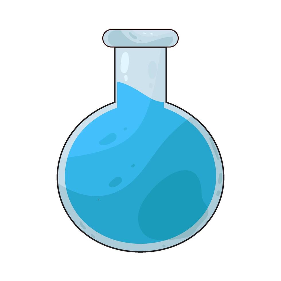 Illustration of flask vector