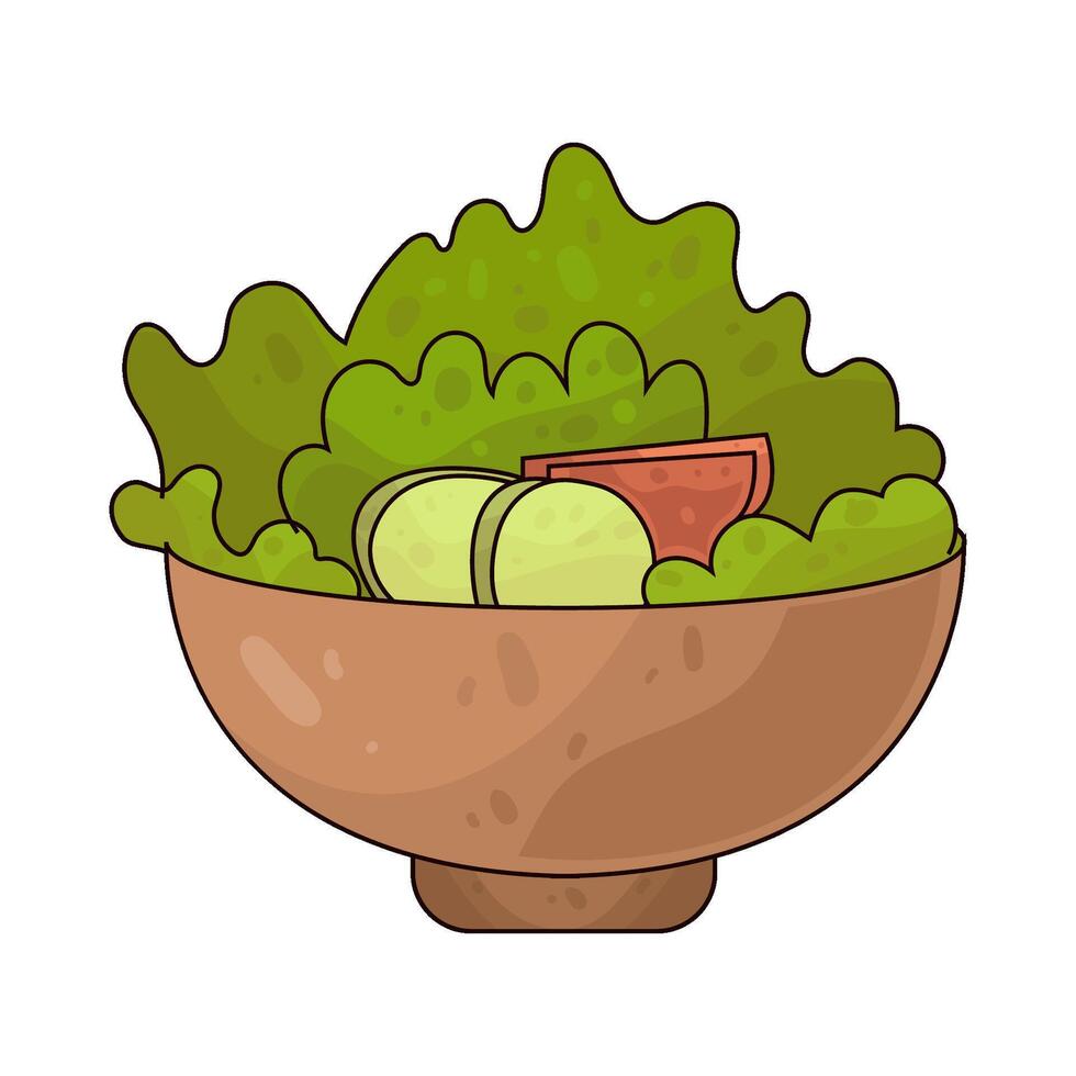 Illustration of salad vector
