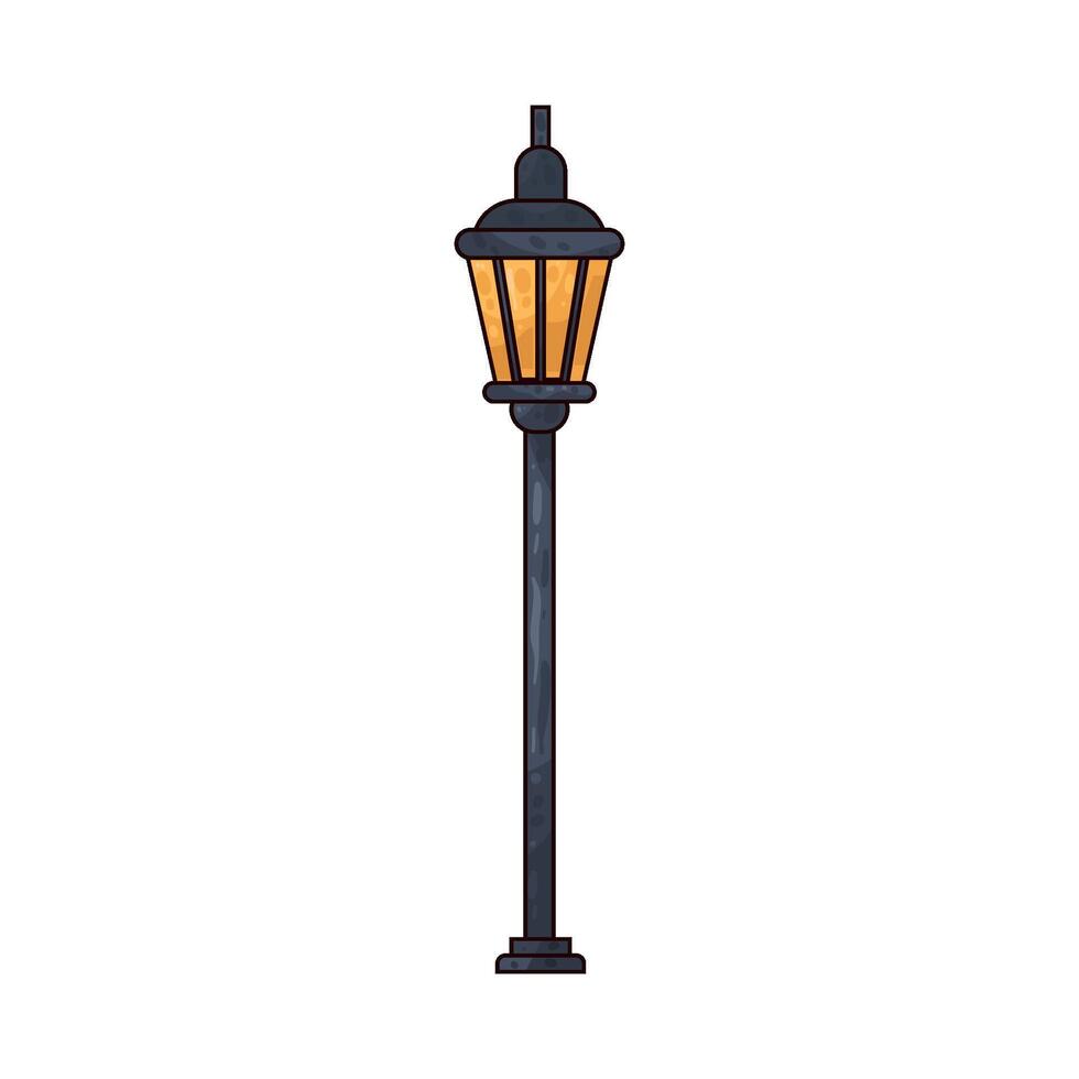 Illustration of street lamp vector