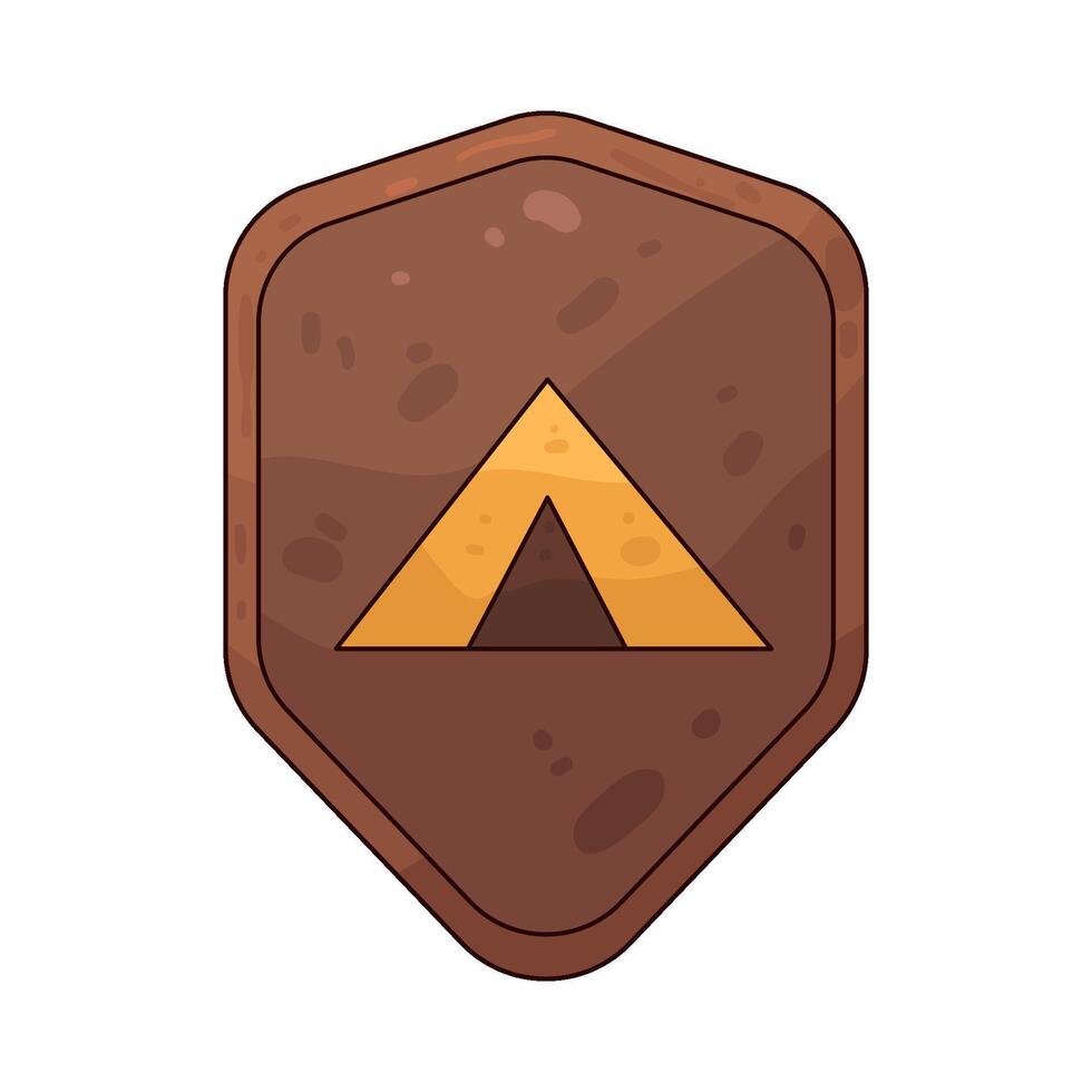 Illustration of Camp Badge vector