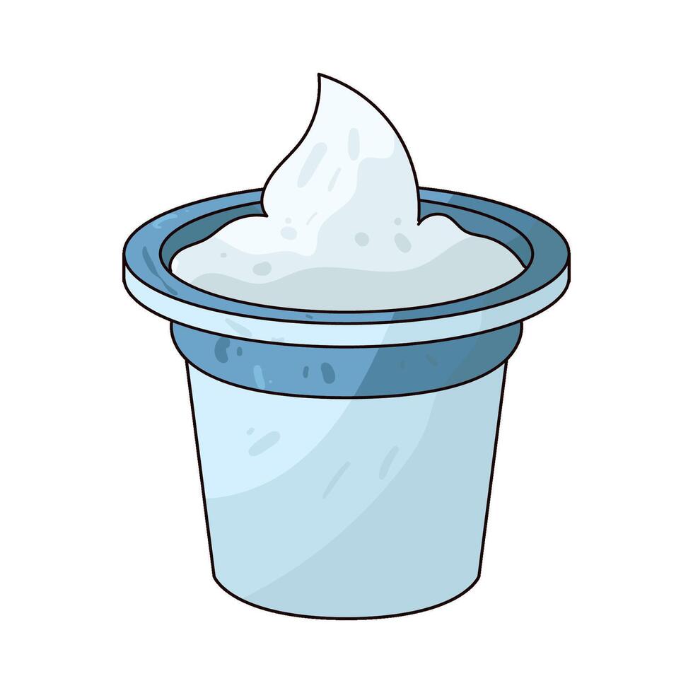 Illustration of Yogurt Cup vector
