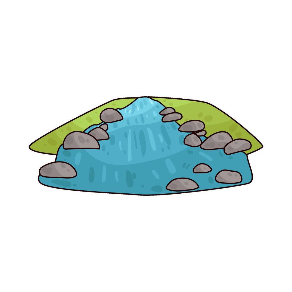 Illustration of river vector
