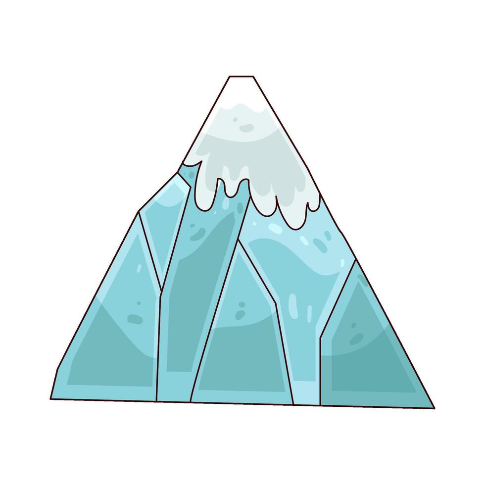 Illustration of glacier vector