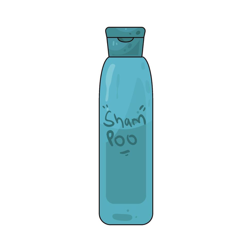 Illustration of shampoo bottle vector
