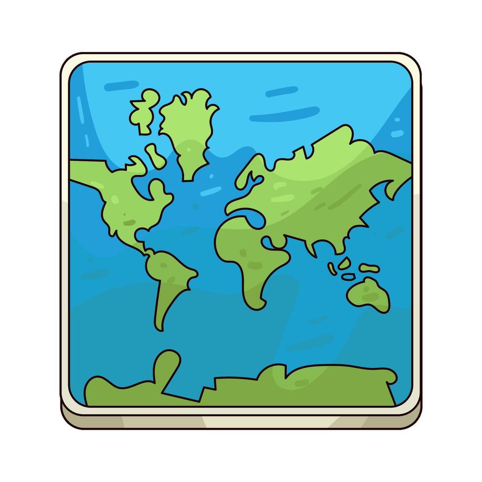 Illustration of map vector
