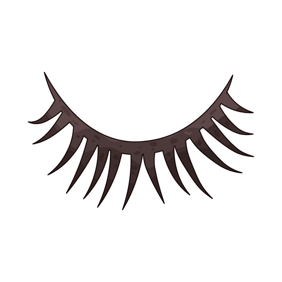 Illustration of false eyelashes vector