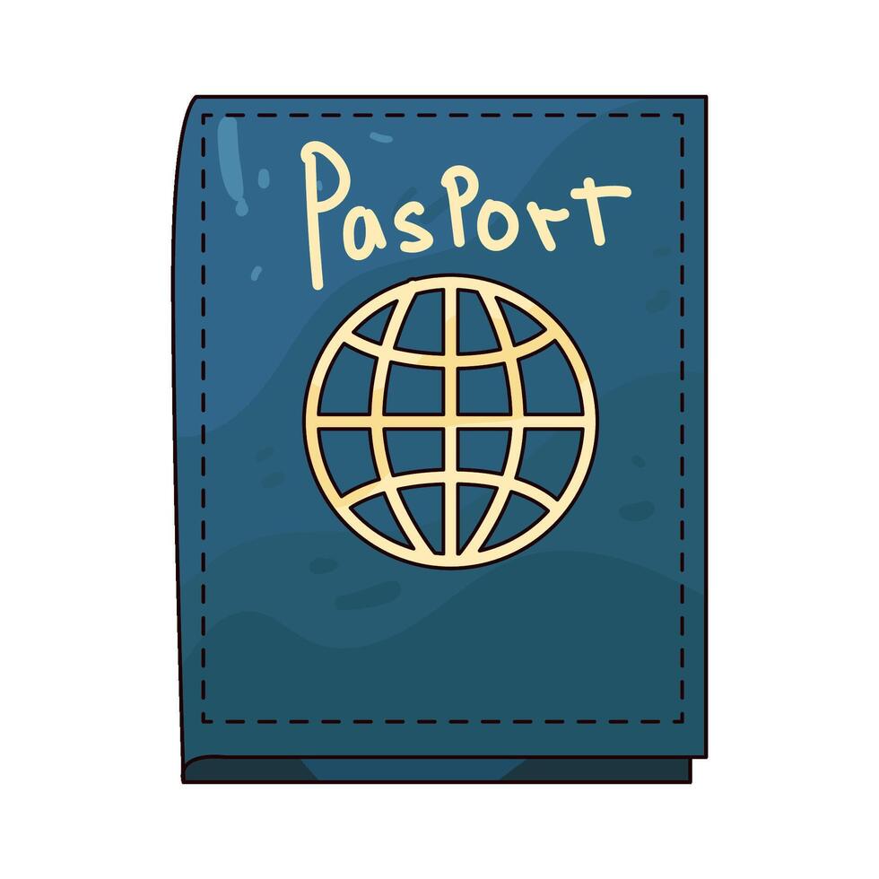 Illustration of passport vector