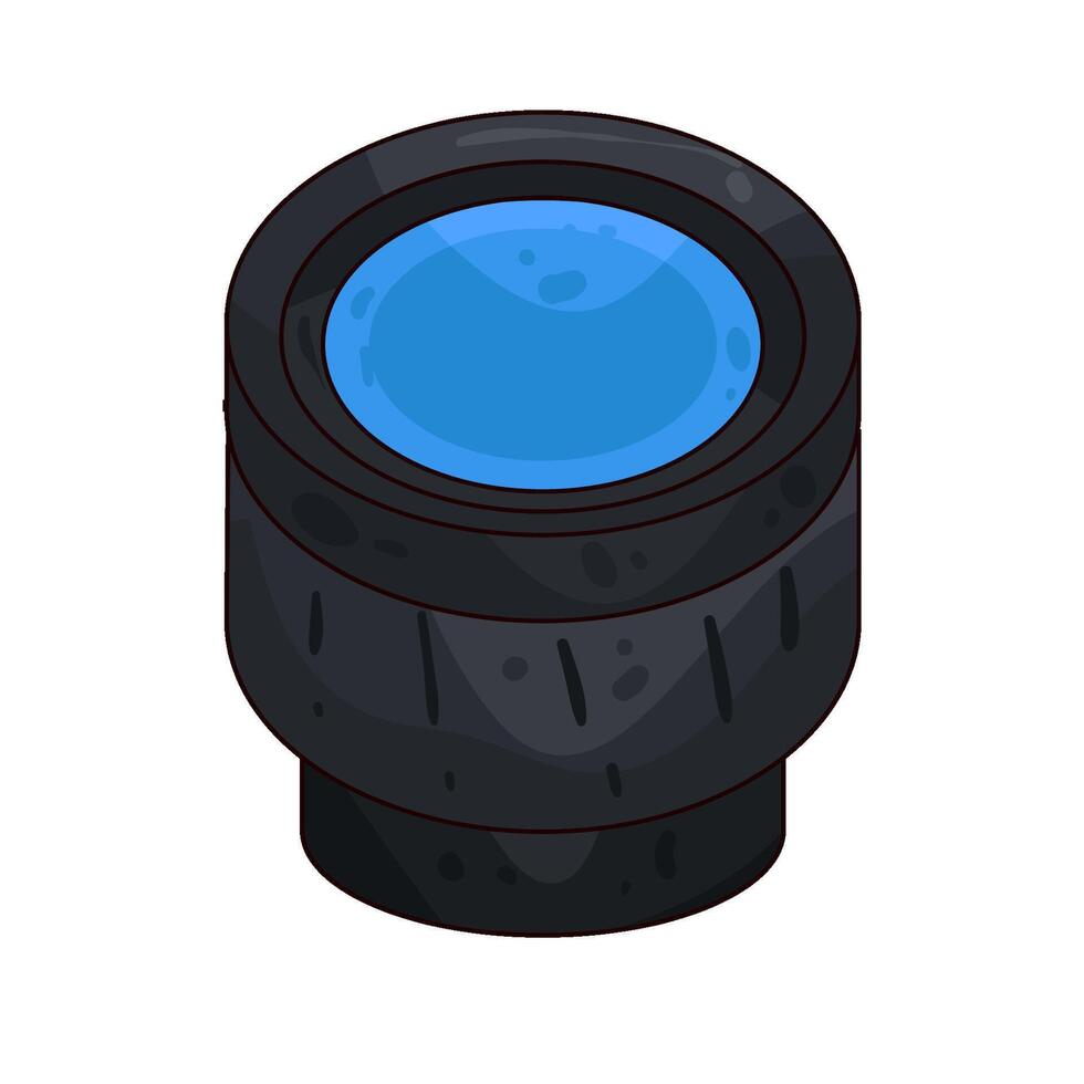 Illustration of camera lens vector