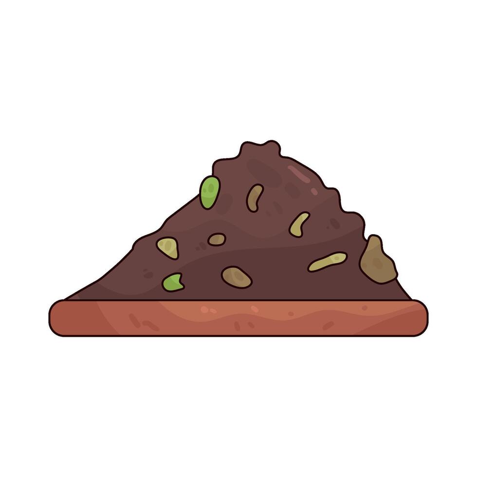 Illustration of soil vector