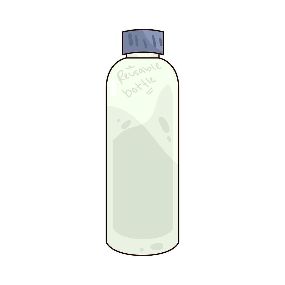 Illustration of reusable bottle vector