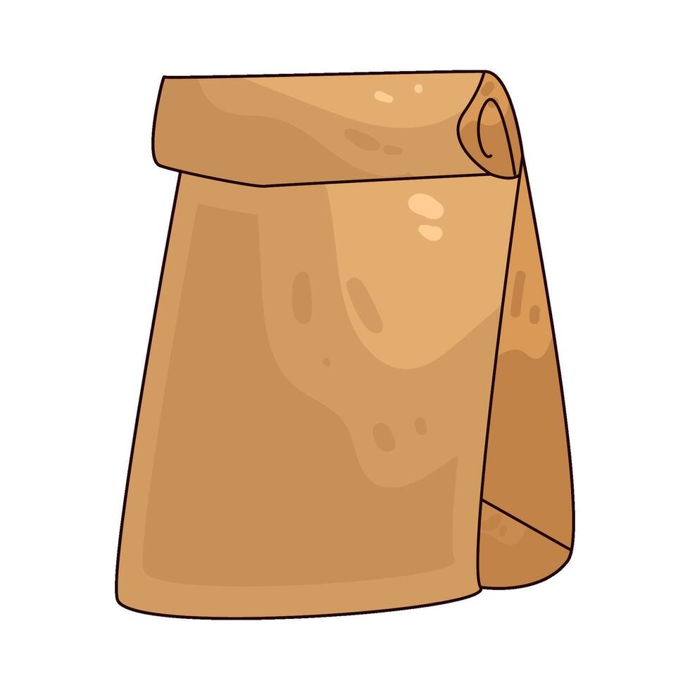 Illustration of paper bag vector