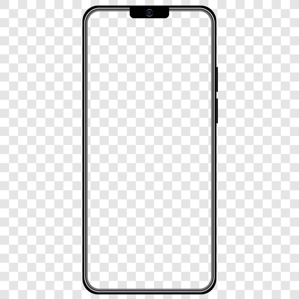 Smartphone Device Mockup UI UX Template Background vector