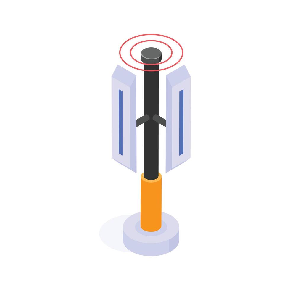 Have a look at this creative isometric icon of telecommunication antenna vector