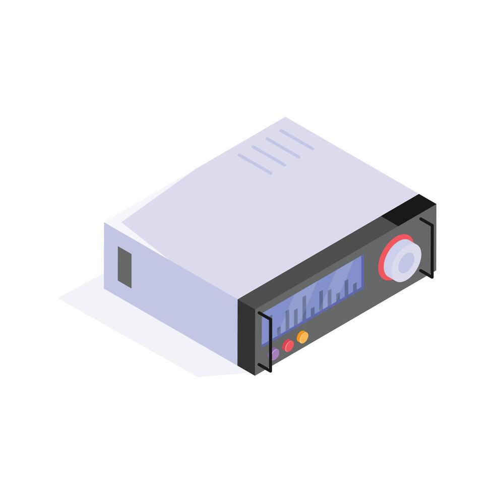 Take a look at this amazing icon of amplifier vector