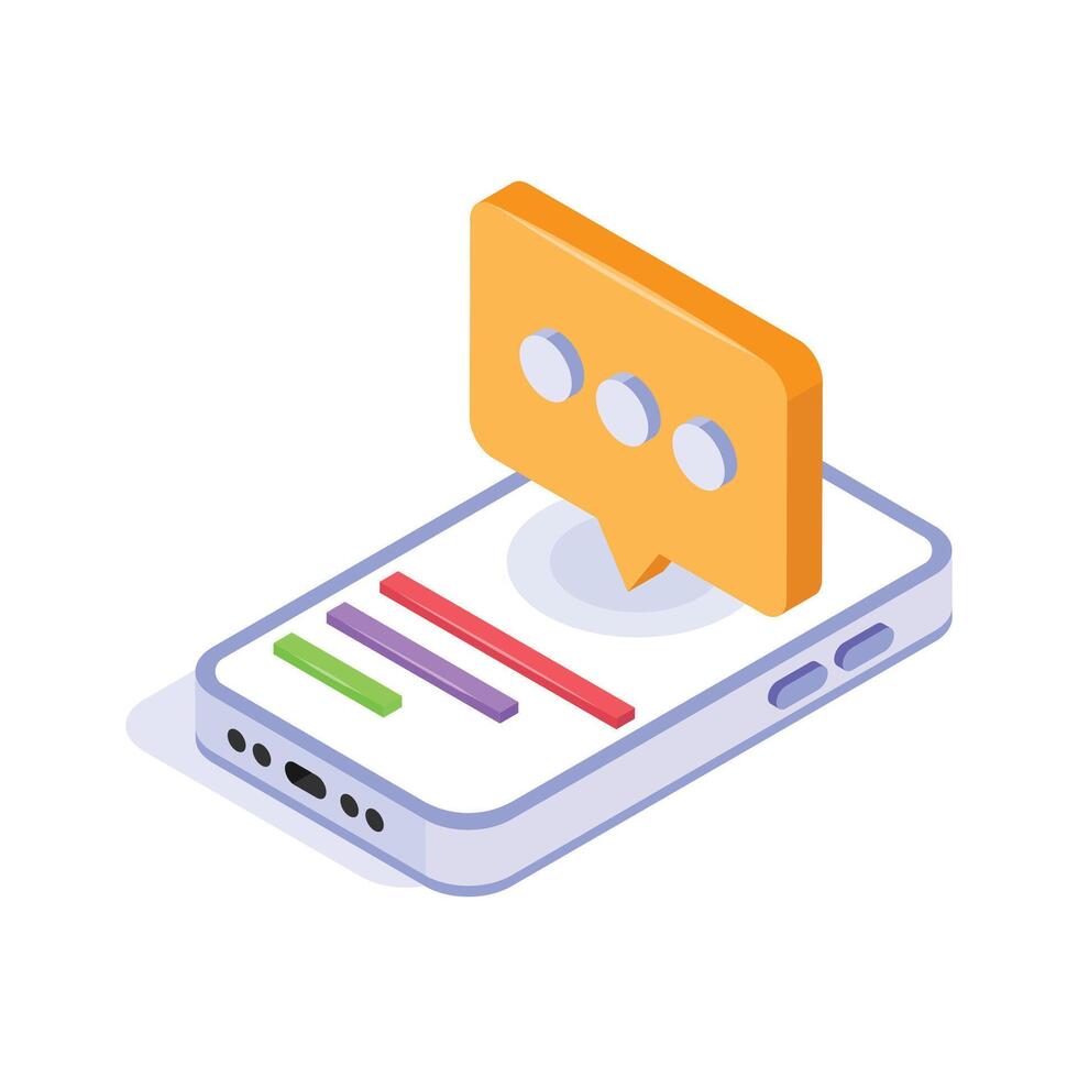 Get this creative icon of messaging app in modern style vector