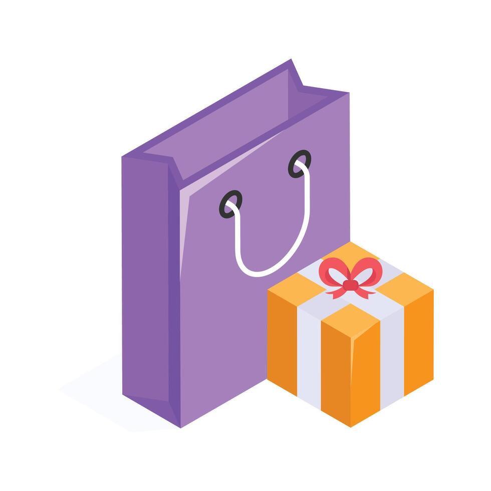 A wrapped present for special occasions and celebrations vector