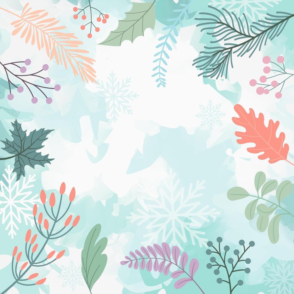 Christmass winter background design.Christmas greeting card or invitation design vector
