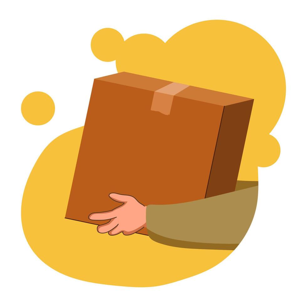 Hands Receive Package vector