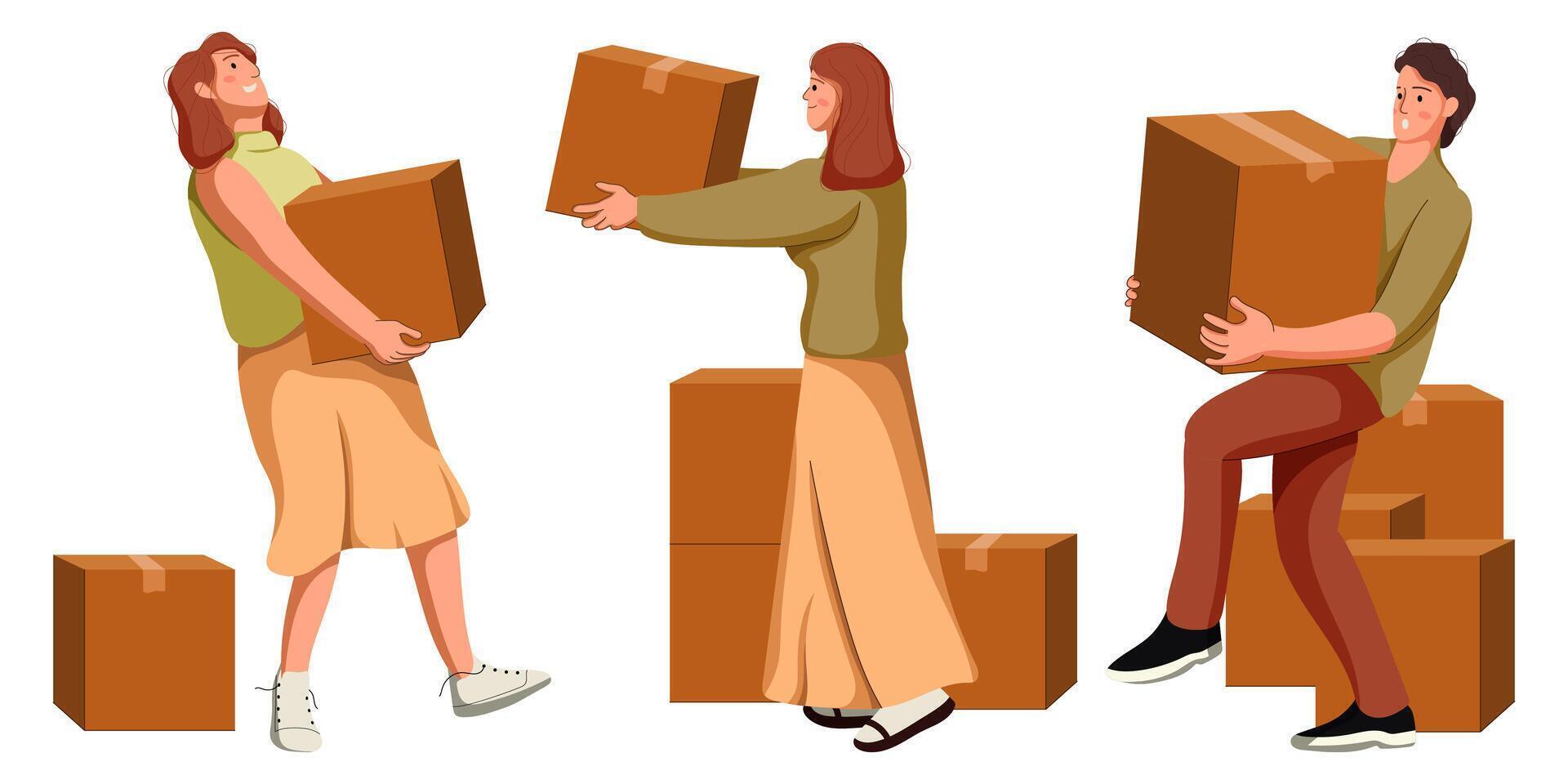 Set Of Home Delivery vector