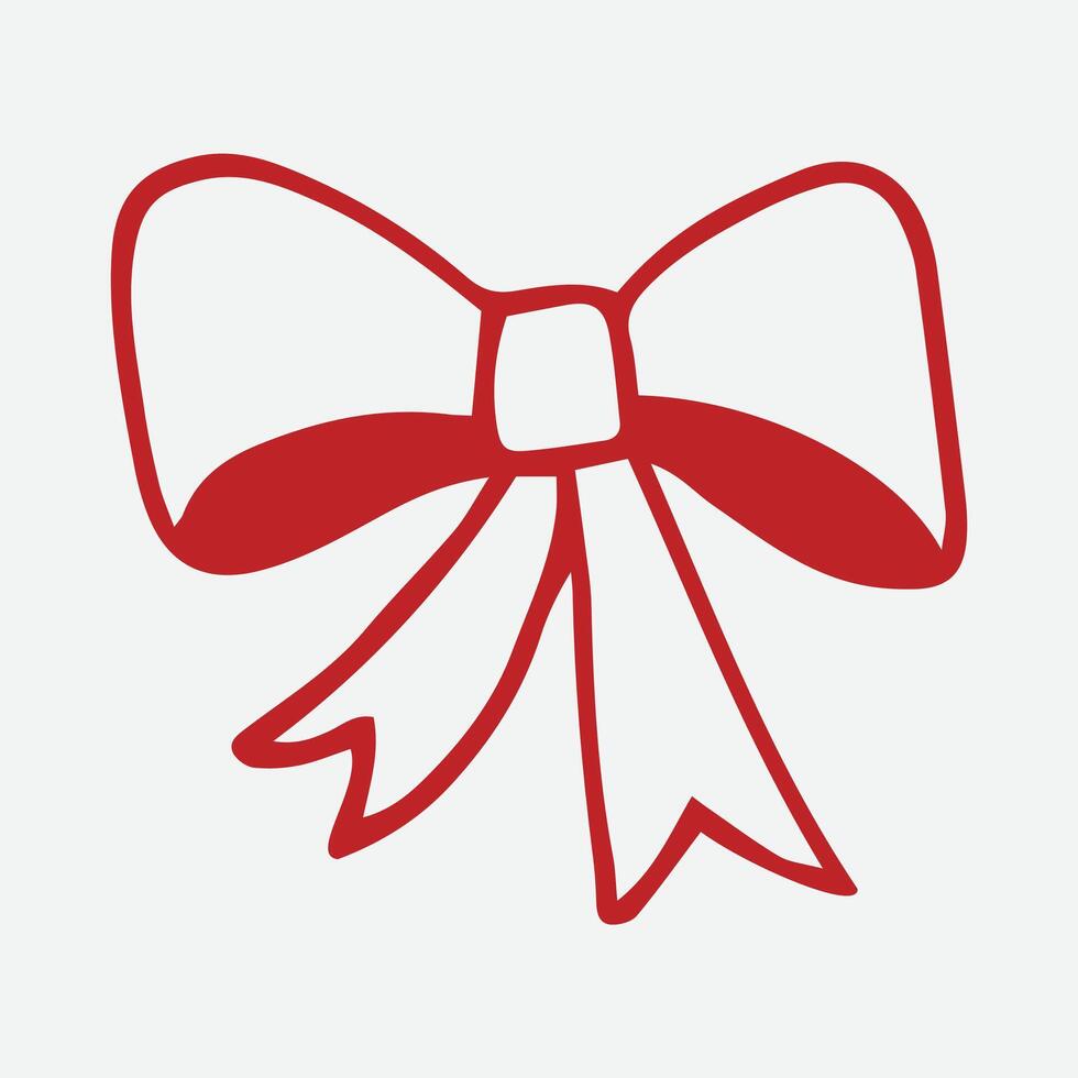 Christmas ribbon bow icons of color design vector