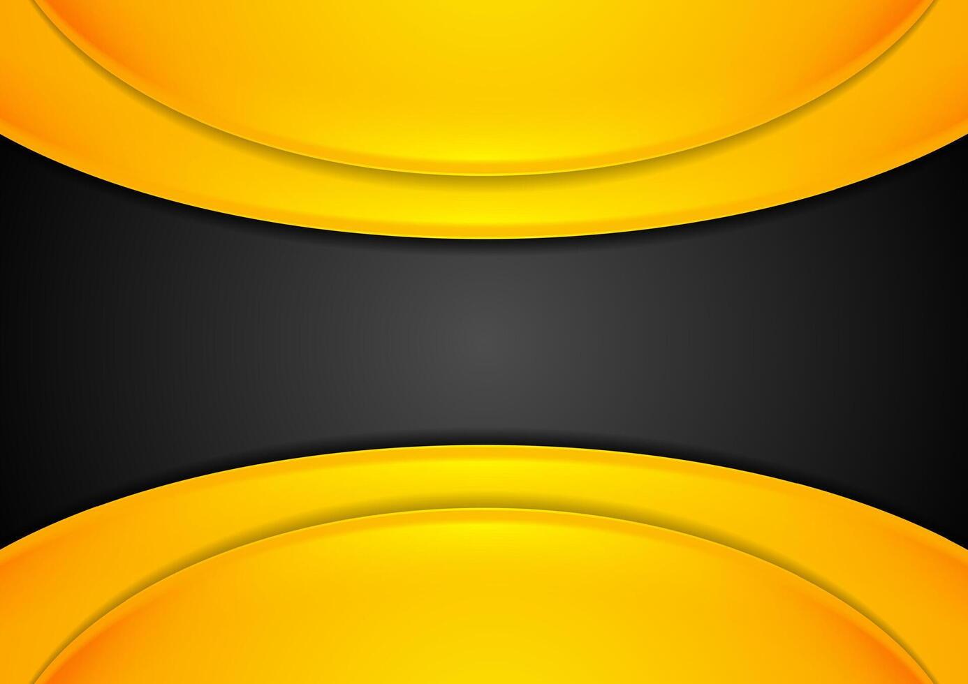 Orange and black abstract corporate background vector
