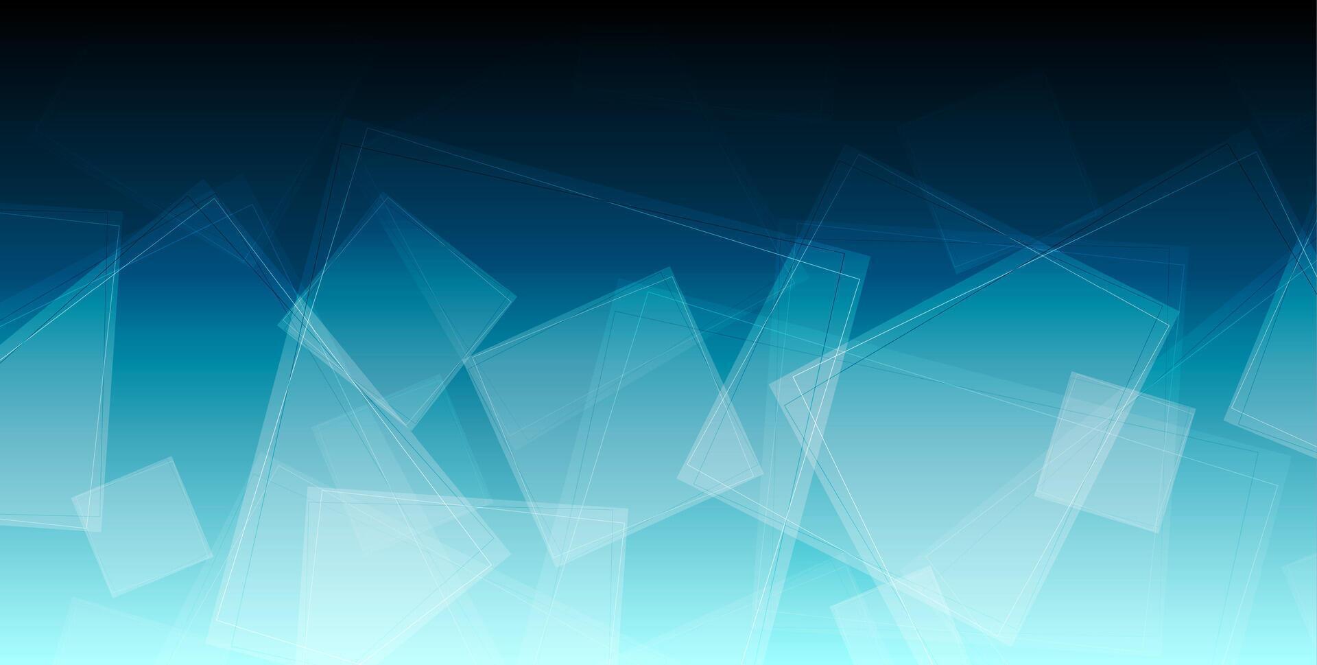 Blue abstract geometric background vector