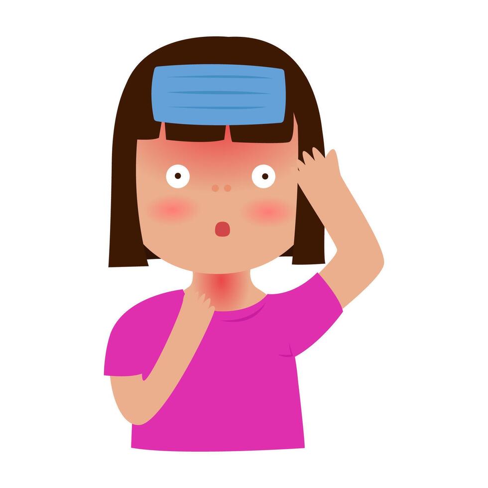diphtheria disease symptoms vector