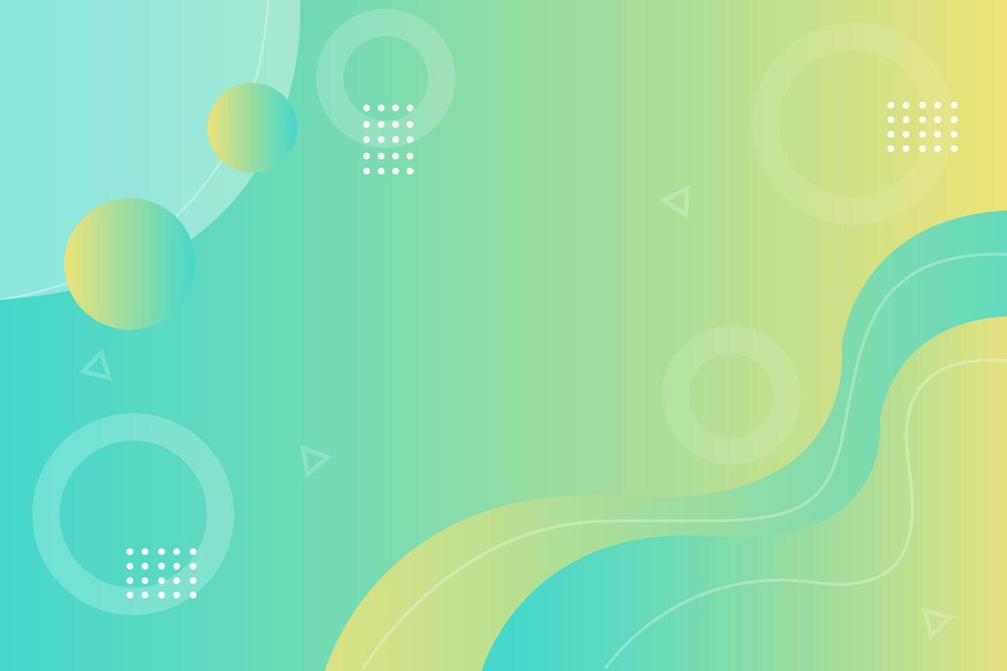 Green Flat gradient geometric background design template vector