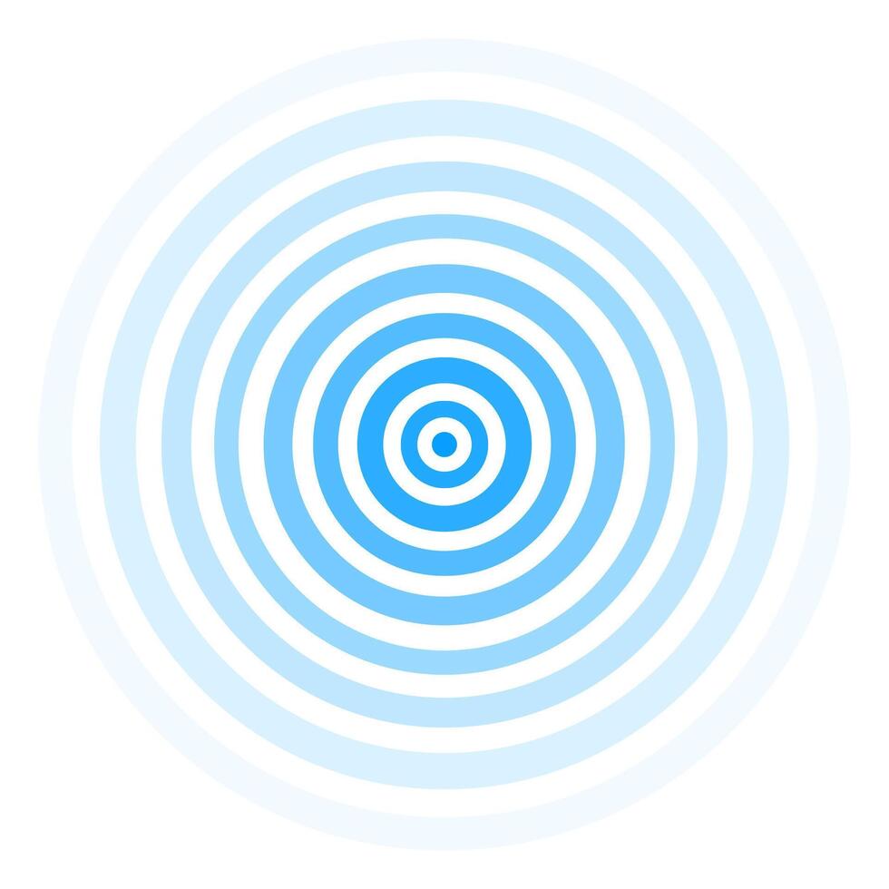 Radar icon blue color isolated on white background vector