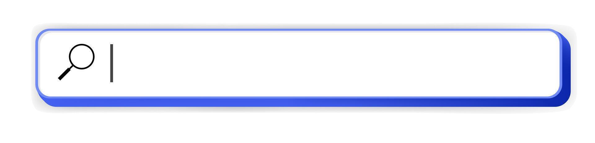 Search bar Internet browser 3d style vector