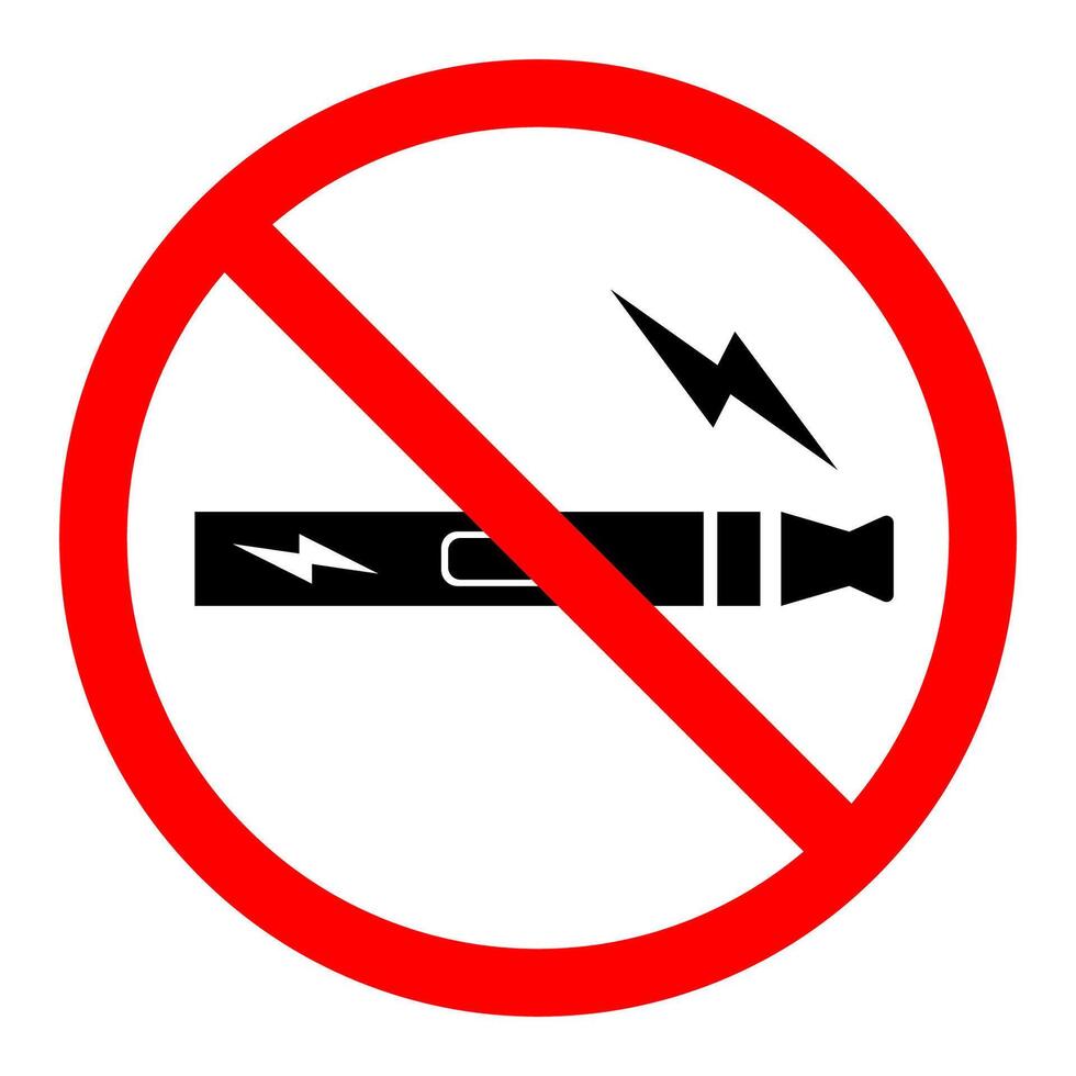 No vaping sign flat style vector