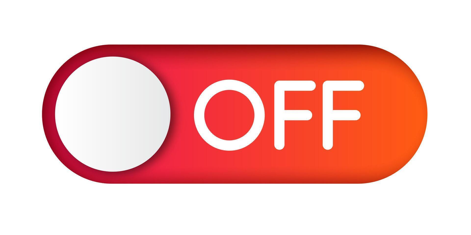 Off switch icon isolated vector