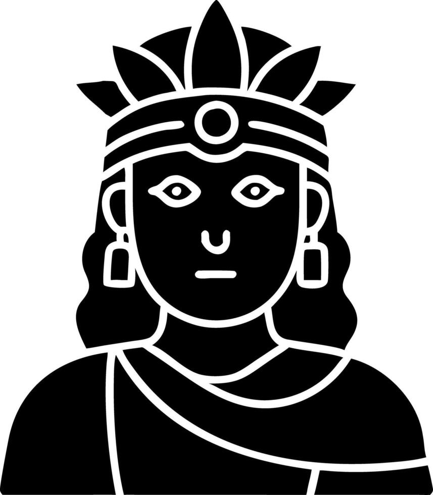 Ancient Mythical Goddess Illustration for Cultural and Art Design vector