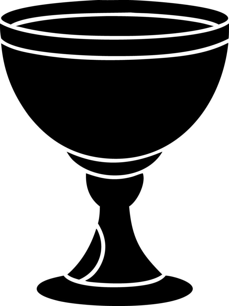 Black Chalice Symbol of Sacrifice and Ceremony vector