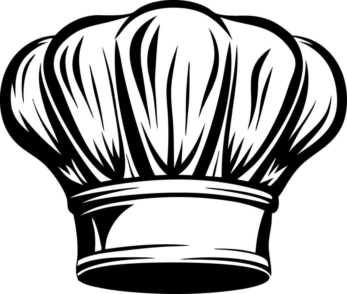Chef Hat Illustration for Culinary and Restaurant Branding Design vector
