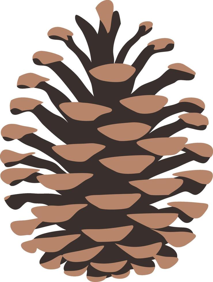 Colorful Pine Cone Illustration for Nature and Seasonal Designs vector