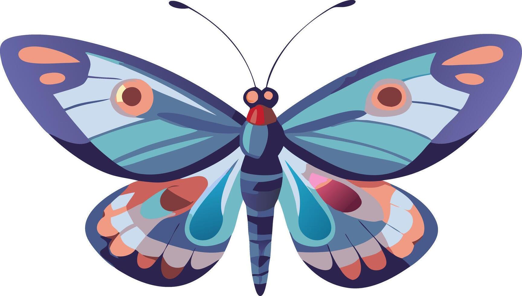 Colorful Butterfly Illustration for Design Projects and Decor vector