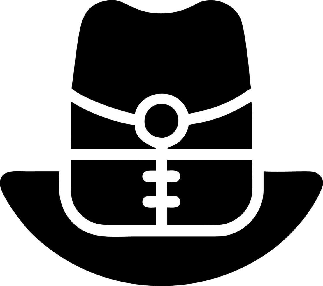 Cowboy Hat Simple Western Style Graphic for Digital and Print Use vector
