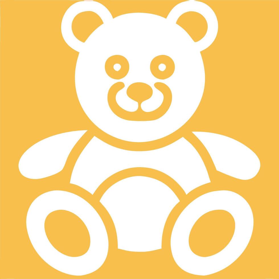 Cute Teddy Bear for Childrens Toys and Nursery Decor vector
