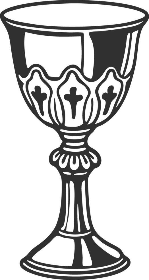 Elegant Chalice Design for Religious Ceremonies and Decorative Use vector