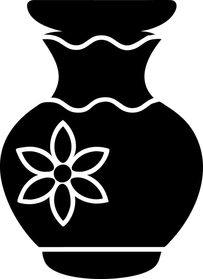 Elegant Floral Vase Silhouette Art for Home Decor and Design Inspiration vector