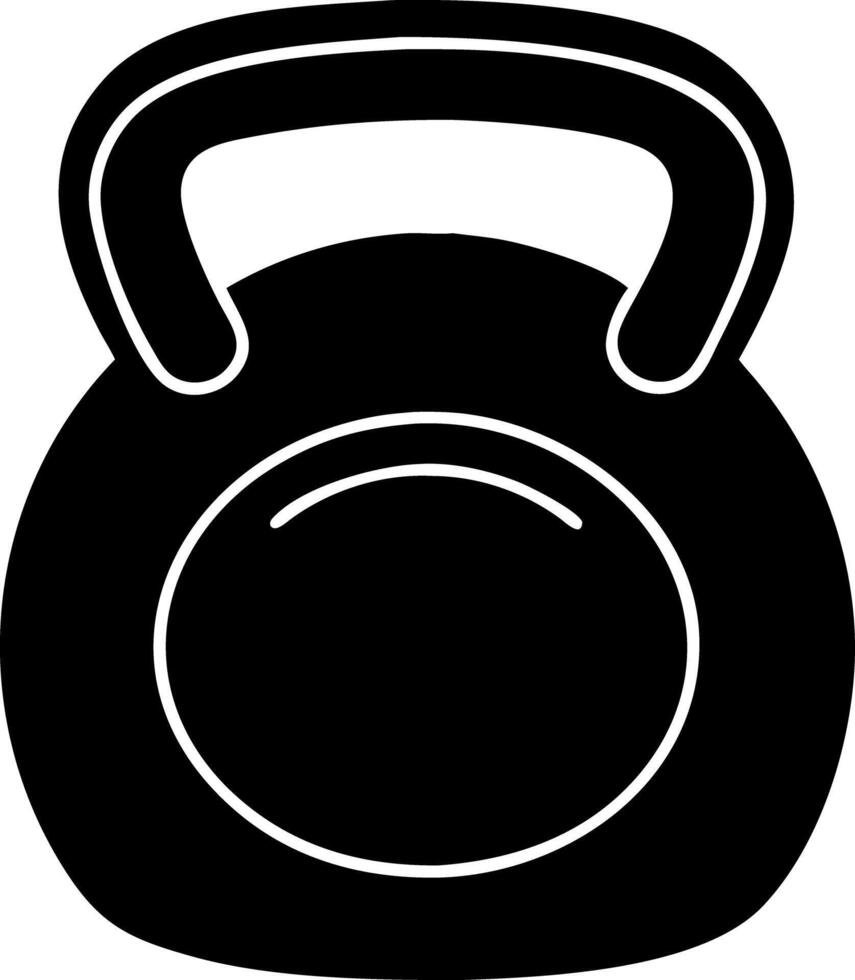 Kettlebell Fitness Equipment for Gym Workout and Strength Training vector